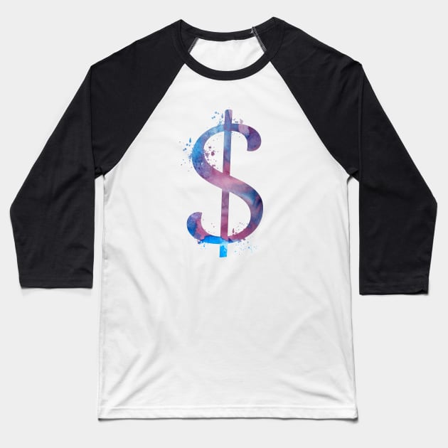 Dollar sign Baseball T-Shirt by TheJollyMarten